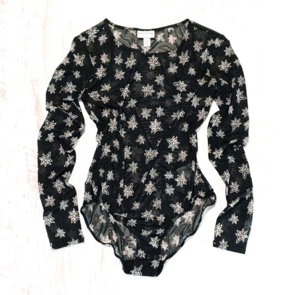 Kate Young Tops - NWOT Kate Young Transparent Star Bodysuit